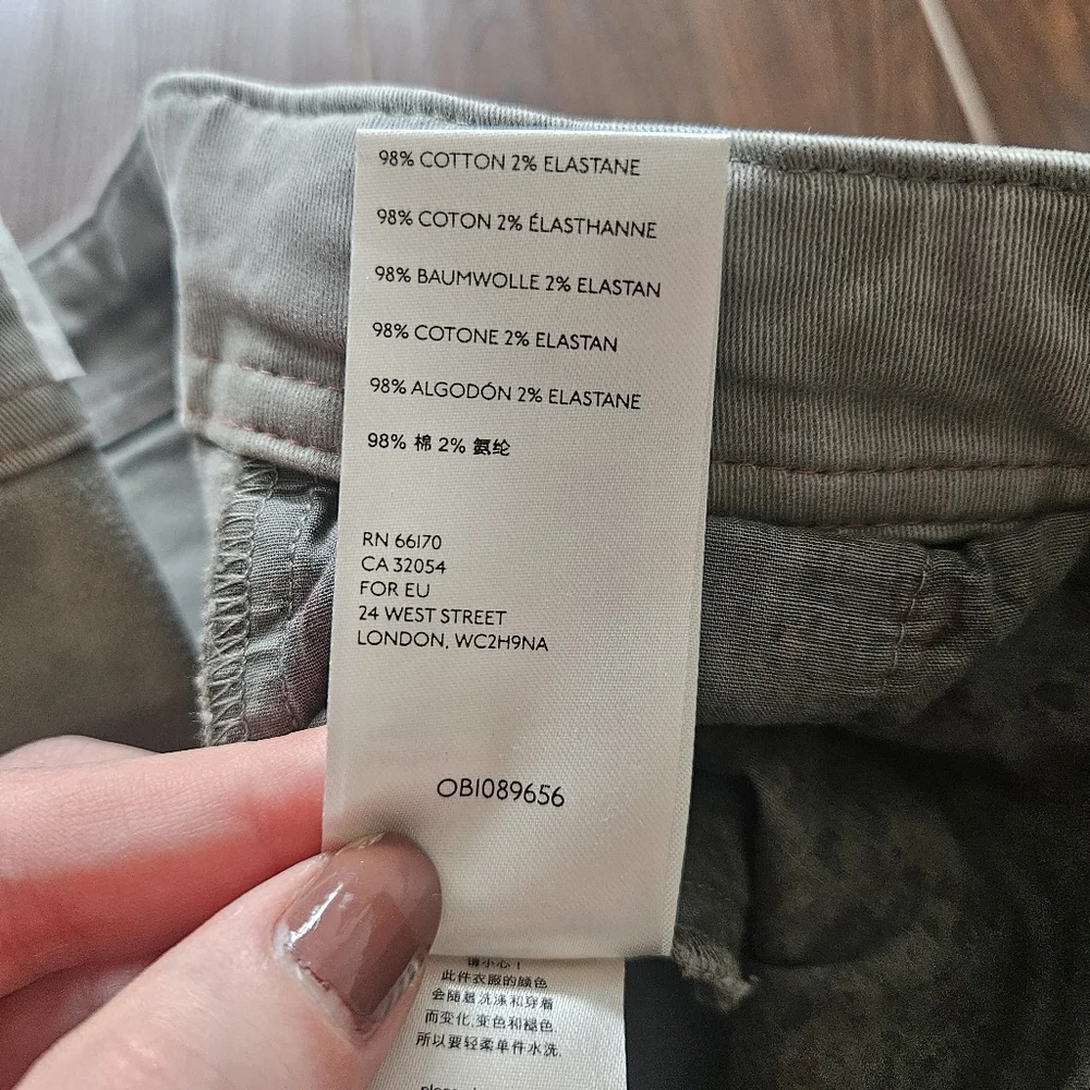 by Anthropologie Jefferson Moto Slim Fit Cargo Pants Size 26 - Picture 11 of 13